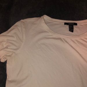 Forever 21 Knitted White Crop Top